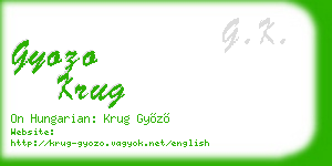 gyozo krug business card