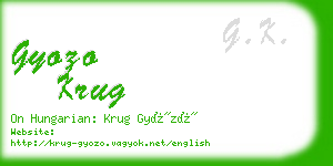 gyozo krug business card
